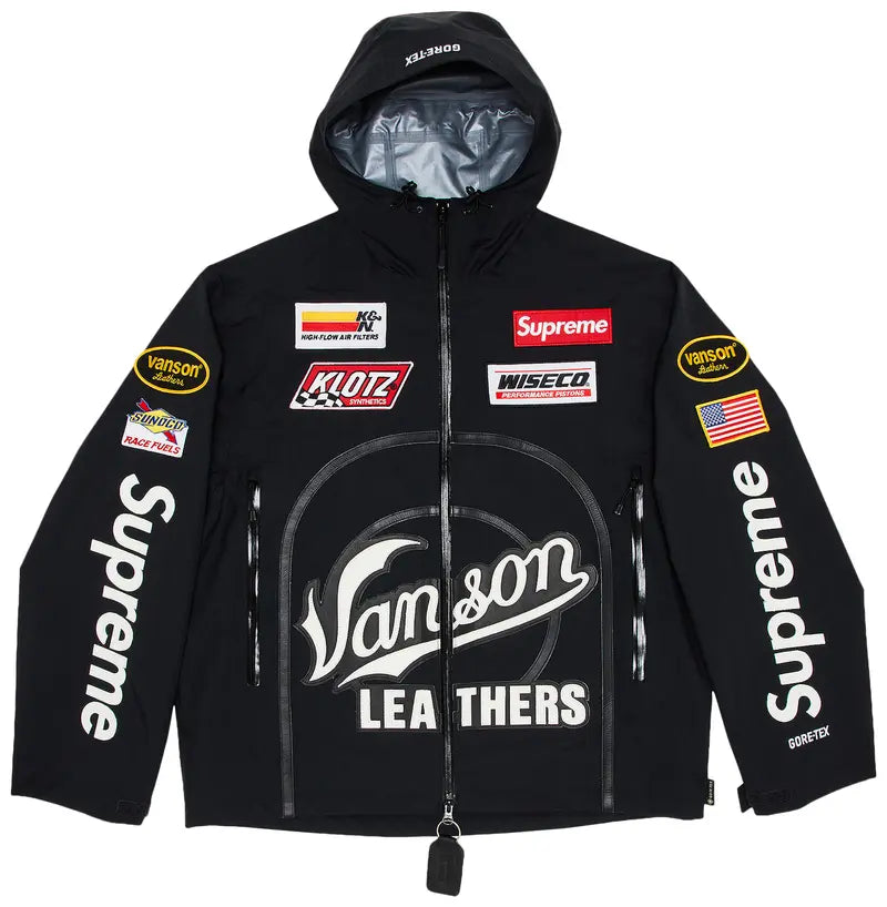 Supreme x Vanson - Veste Noir