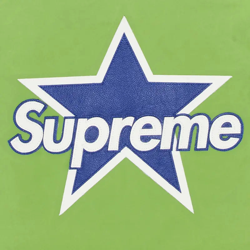 Supreme x Vanson - Veste Bleu